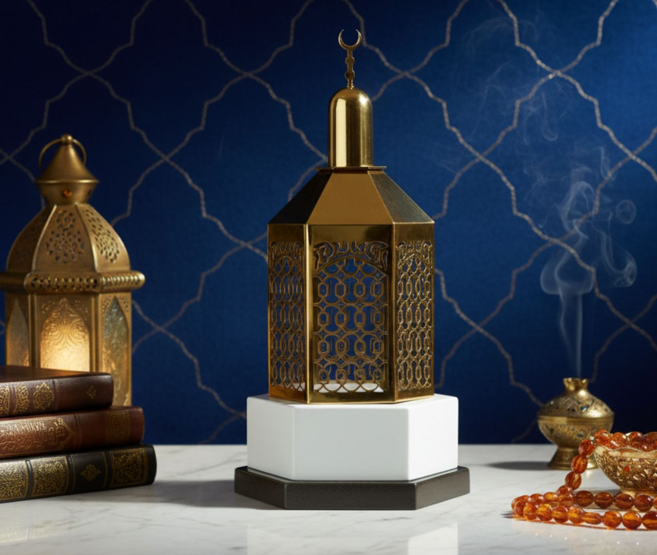 Maqam Ibrahim Table Decor – A Rare Spiritual Treasure-Gold